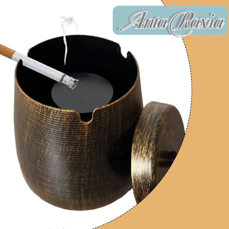 Anta Raxia Ashtray With Lid For Cigarette Iron Outdoor Ash Tray Sets